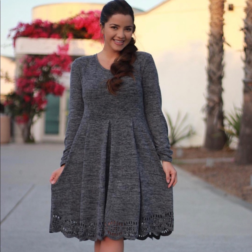 Gray Skirt Society Dress
